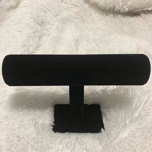 Black Suede Bracelet Bar Display Holder